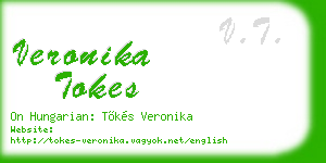 veronika tokes business card